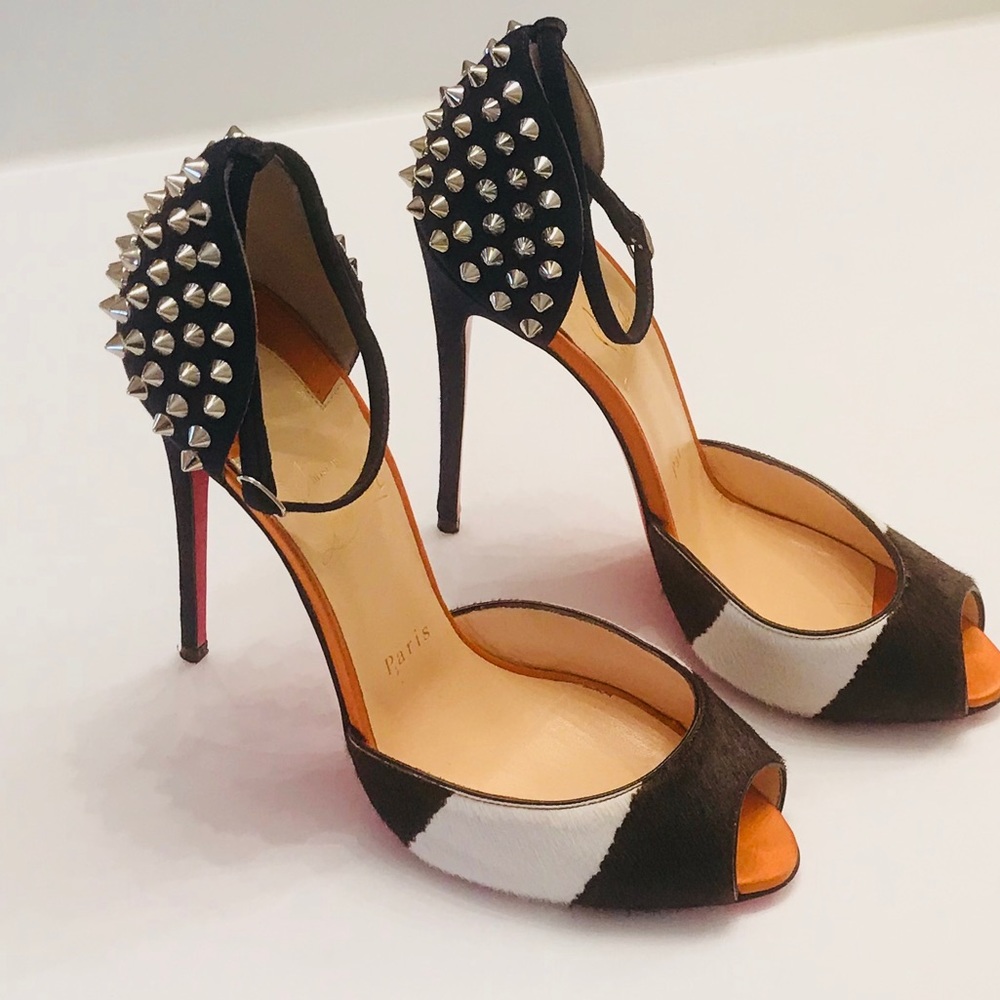 louboutin spike heels black